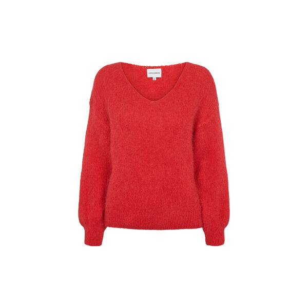 Milana LS Alpaca Pullover, lipstick red, Americandreams
