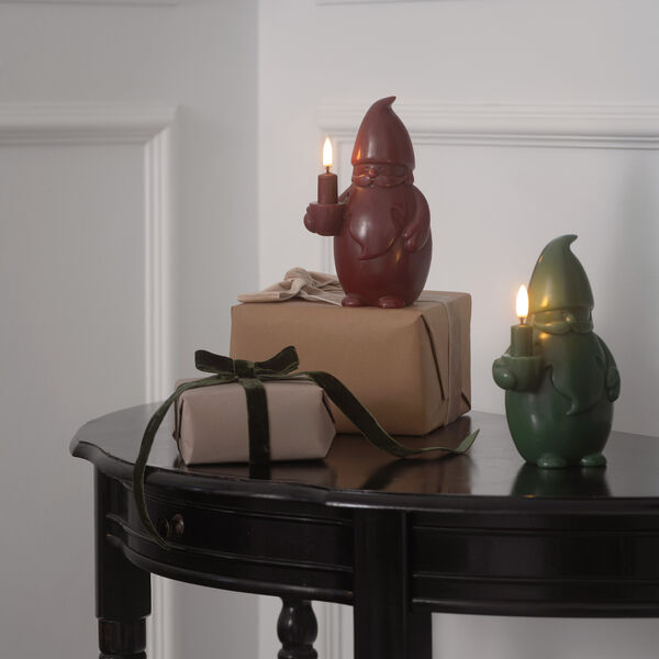 LED Smooth candle Santa Claus | Olive green, Uyuni Lighting