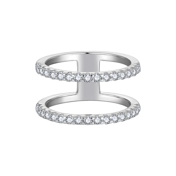 Ophelia Double Ring, silver, Nila Noor