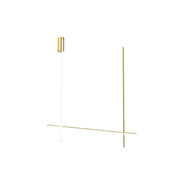 Coordinates 2 taklampe lang, anodized champagne, Flos