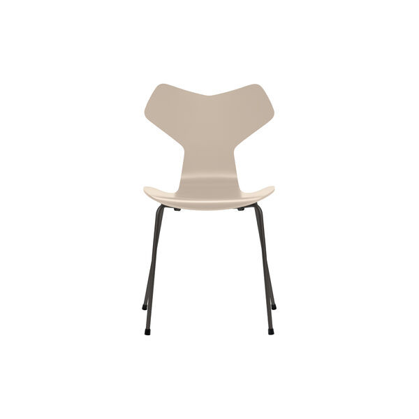 Grand Prix&trade; 3130 lakkert stol, light beige/warm graphite, Fritz Hansen