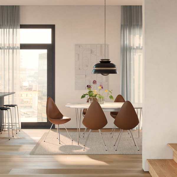 Drop&trade; 3110 stol, wild walnut, Fritz Hansen