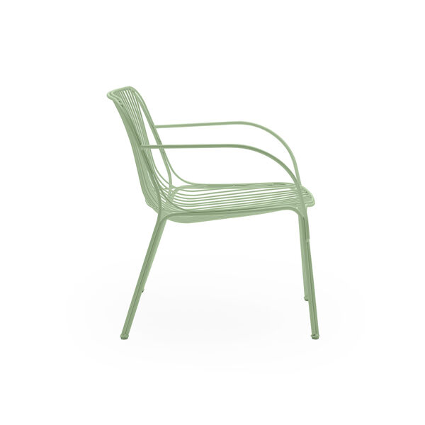 HIRAY stol med armlener, green, Kartell