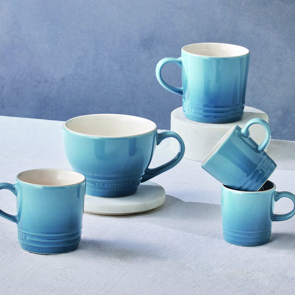 Jumbo kaffekopp, chambray, Le Creuset