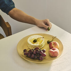 Colorit asjett Ø 27 cm, yellow, Knabstrup Keramik