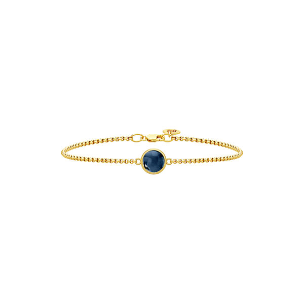Primini Armb&aring;nd, gold/sapphire blue, Julie Sandlau