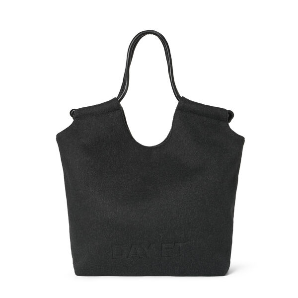 Day Woolen Tote, dark grey mel, DAY ET