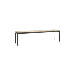 Ville AV28 Outdoor Bench, bronze green, &Tradition
