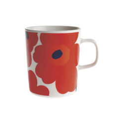 Oiva/Unikko krus, hvit/rød/blå, Marimekko