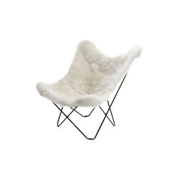 MARIPOSA Butterfly Chair, pearl white, WEICH Couture Alpaca