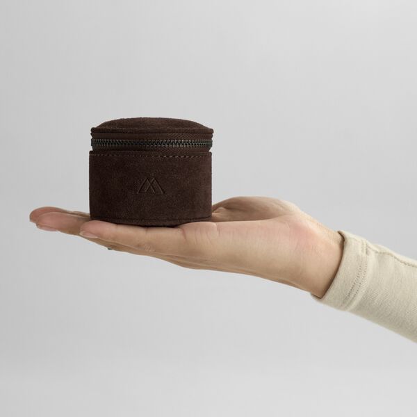 LovaMBG Jewelry Box S Suede, dark brown, Markberg
