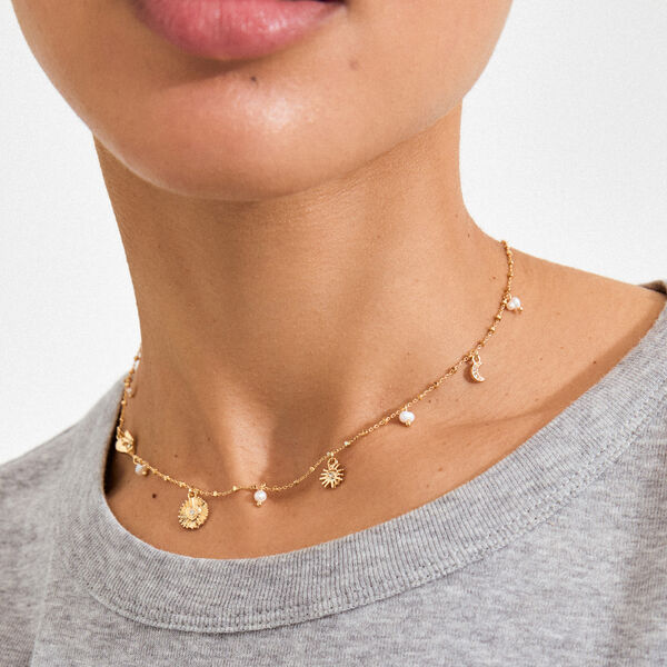 MYLAN halskjede, gullbelagt, Pilgrim