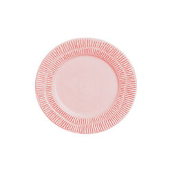 Stripes tallerken 21 cm, light pink, Mateus