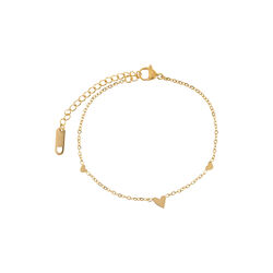 Sarah - 3 Small Hearts armbånd, gull, timi of Sweden