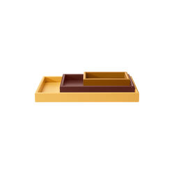 ARRANGE - Set of 3 Trays, ruby/amber/masala, Montana Furniture