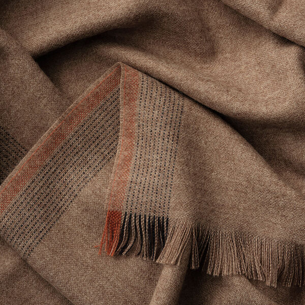 Écru pledd, brun, ELVANG