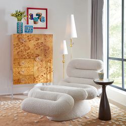 Serpentine sjeselong, olympus ivory, Jonathan Adler