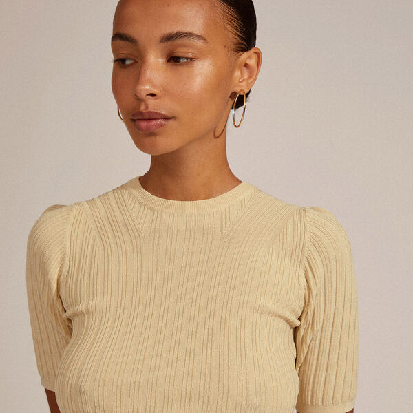 APRIL hoop &oslash;reringer medium, gullbelagt, Pilgrim