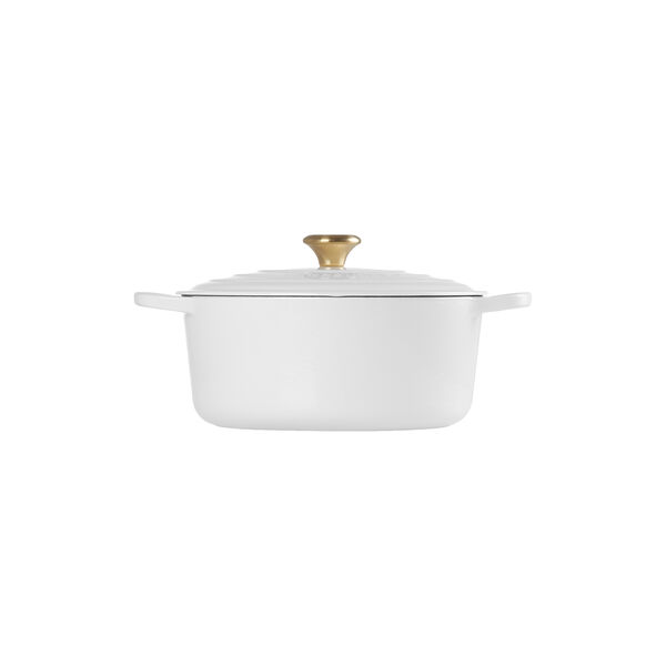 Signature st&oslash;pejern rund gryte &Oslash; 28 cm, white, Le Creuset
