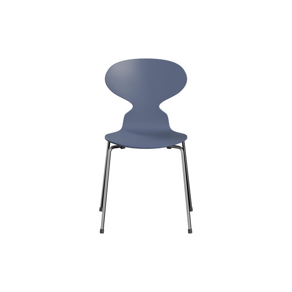 Myren&trade; 3101 fuldlakeret stol, dusk blue/krom, Fritz Hansen