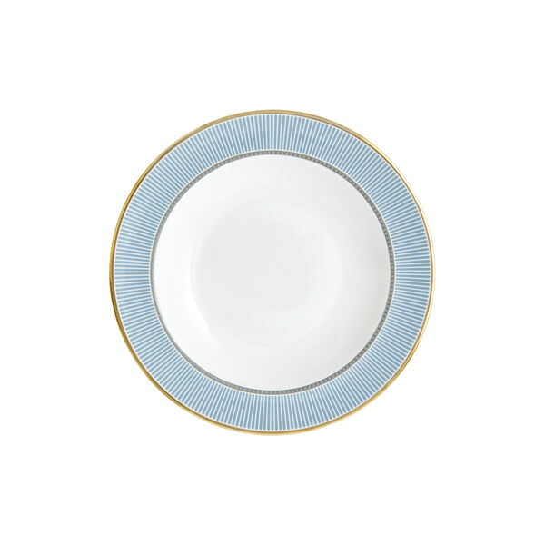 HELIA Rim Soup, hvit og turkis/gull, Wedgwood