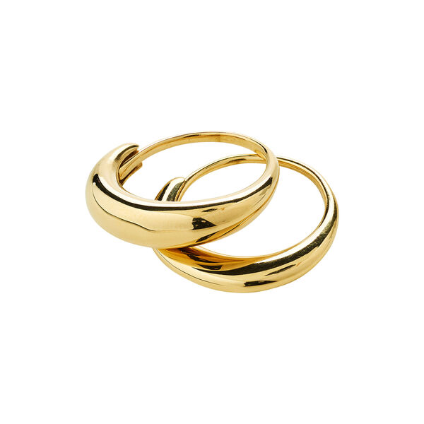 KAISYN ring, 2-i-1 sett, gullbelagt, Pilgrim
