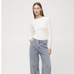 Modal Long Sleeve Top, off white, FWSS