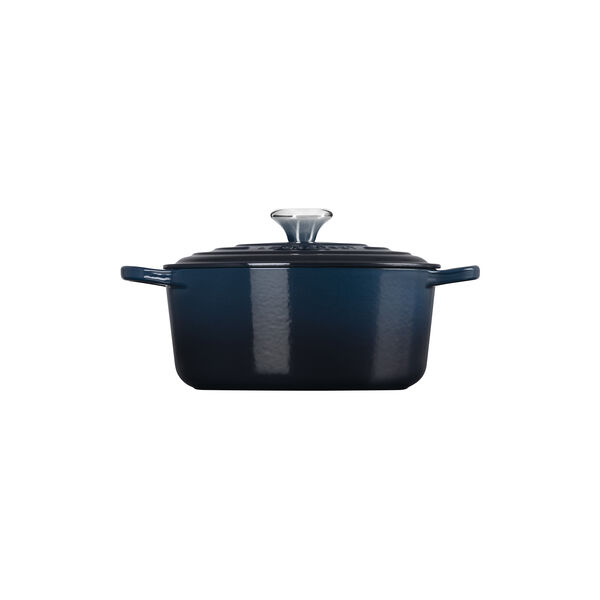 Signature st&oslash;pejern rund gryte &Oslash; 24 cm, nuit, Le Creuset