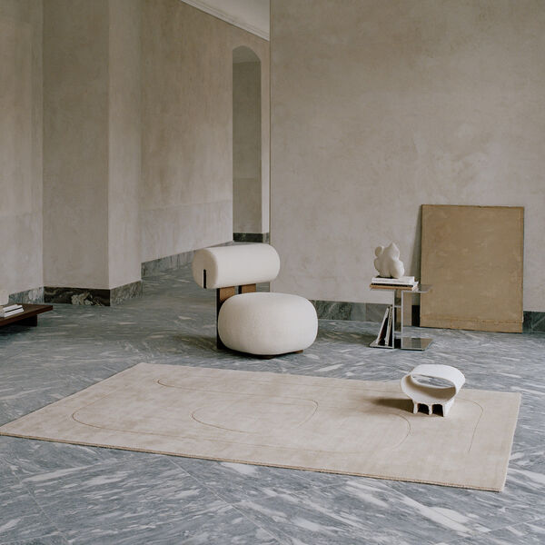 Cursive Expanse gulvteppe, beige, Linie Design