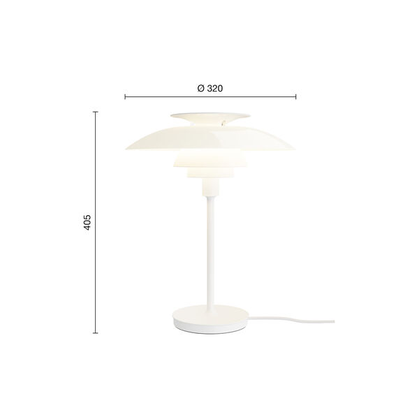 PH 80 Table Lamp, opal white/white, Louis Poulsen