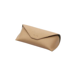 Vegan Leather Envelope Case Sand, GLAS Eyewear