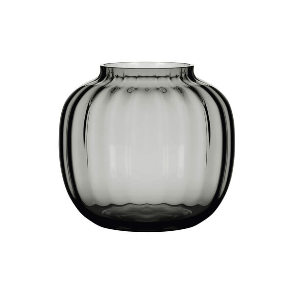 Primula vase, røk, Holmegaard