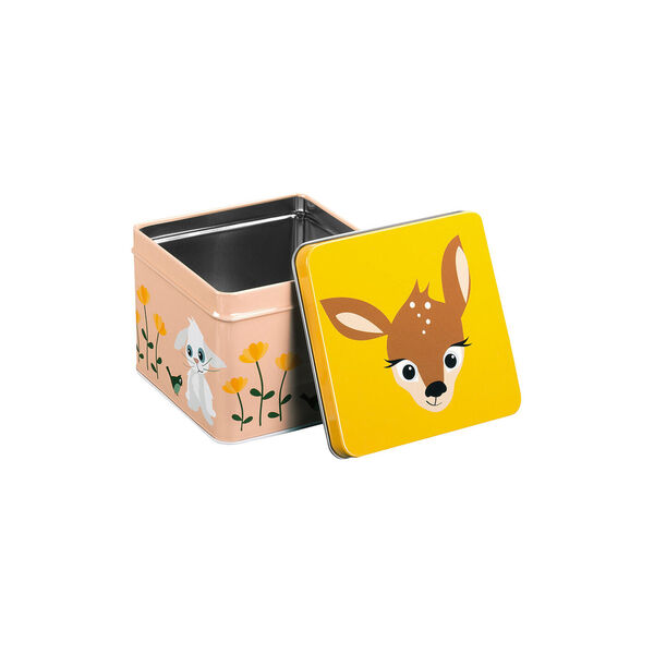 Metallboks - R&aring;dyr og kanin, Blafre