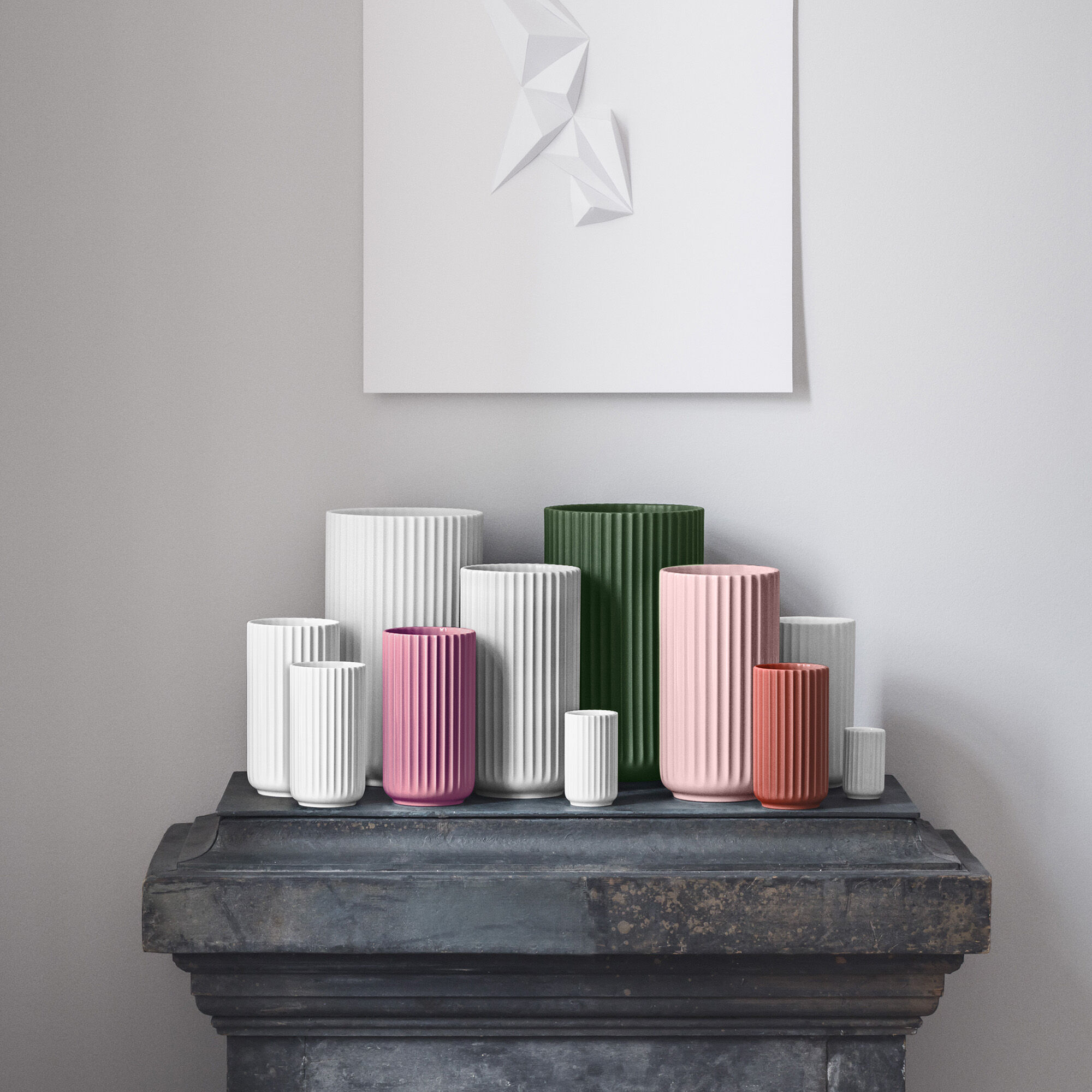 Kjøp Lyngby Vase, rød fra Lyngby Porcelæn