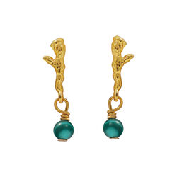 Olivine &oslash;redobber 2 stk., Hultquist Copenhagen