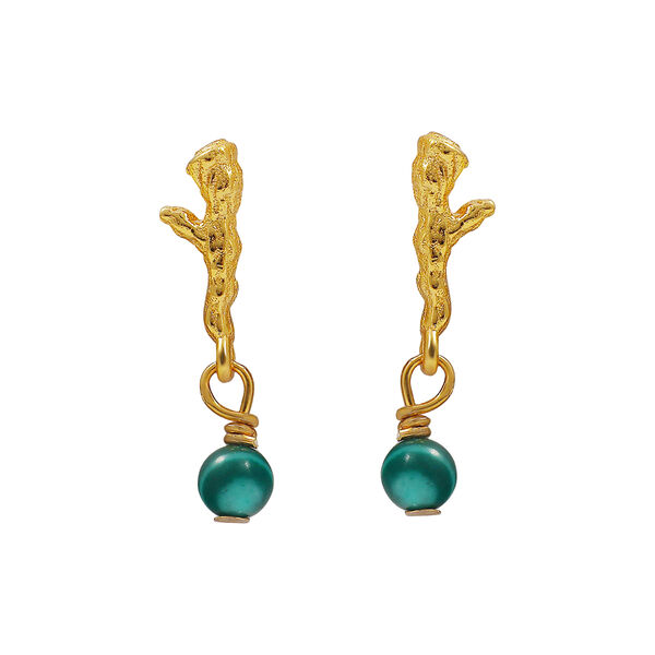 Olivine &oslash;redobber 2 stk., Hultquist Copenhagen