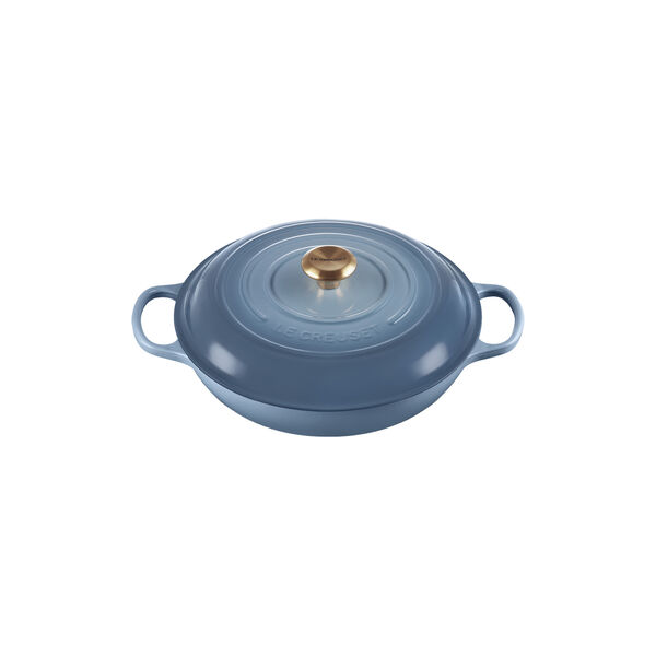 Signature st&oslash;pejern buffetgryte 30 cm, chambray, Le Creuset