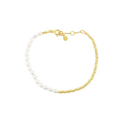 Ella Plain armeb&aring;nd, gull/hvit, Hultquist Copenhagen