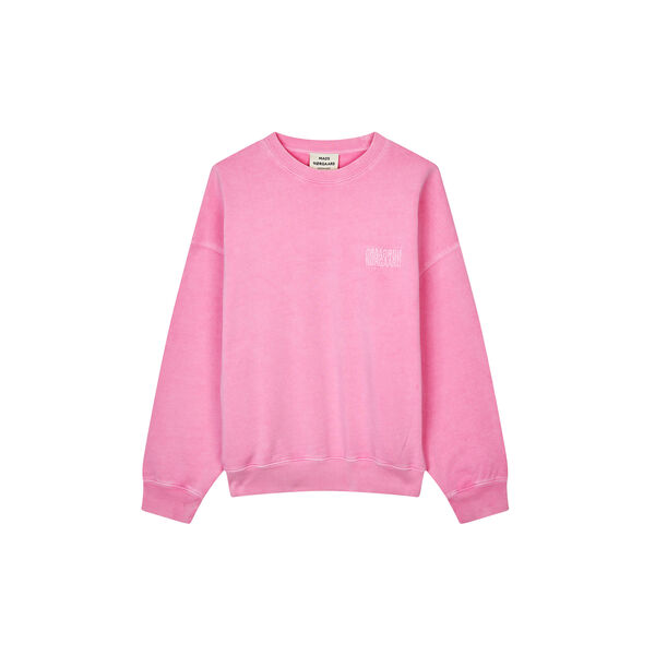 Compact Cotton Atli Sweatshirt, begonia pink, Mads Nørgaard
