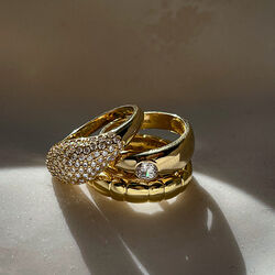 Dome Slim Pave Ring, Philippa Studios
