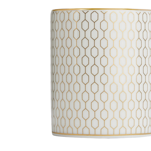 Gio&nbsp;Gold espressokopp&nbsp;og&nbsp;asjett, gull/hvit, Wedgwood