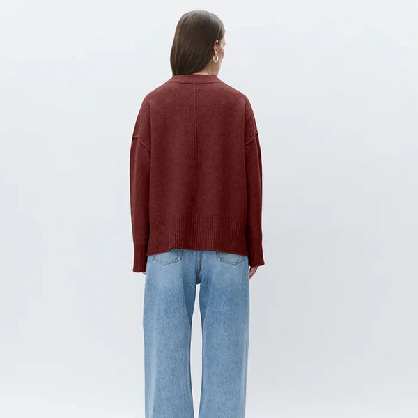 Josie - Cozy Days Pullover, burgundy, DAY Birger ét Mikkelsen