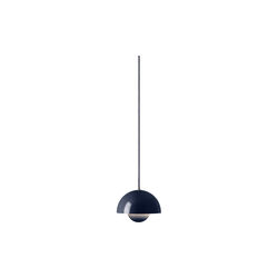 Flowerpot VP1 Pendant, steel blue, &Tradition