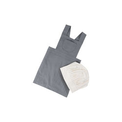 Apron and Hat Set, elephant grey, Sebra