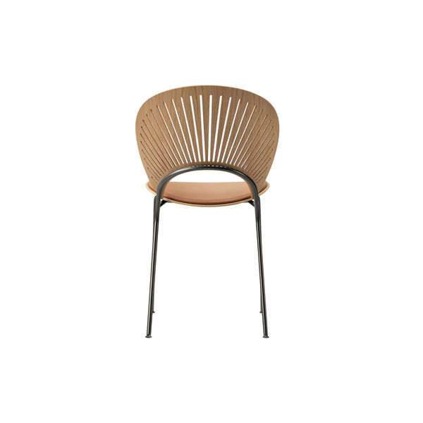3396 Trinidad stol med polstret sete, oljet eik/cognac/flint, Fredericia Furniture