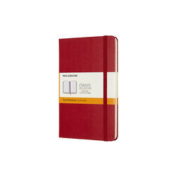Classic Notebook linjerte sider, skarlagensr&oslash;d, Moleskine