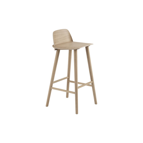 Nerd Bar stool, oak, Muuto