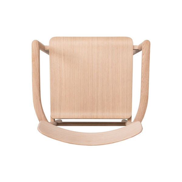 3445 Post armstol spisebordsstol, lakkert eik, Fredericia Furniture
