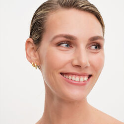 Wave Satin Hoops, Philippa Studios