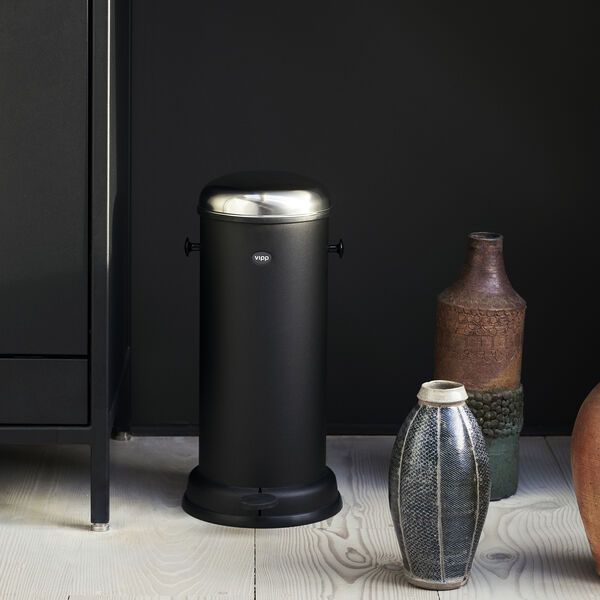 VIPP16 pedalbøtte, svart, Vipp